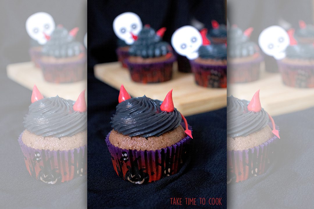 Cupcakes del Diablo - Desafío Gourmet de Halloween