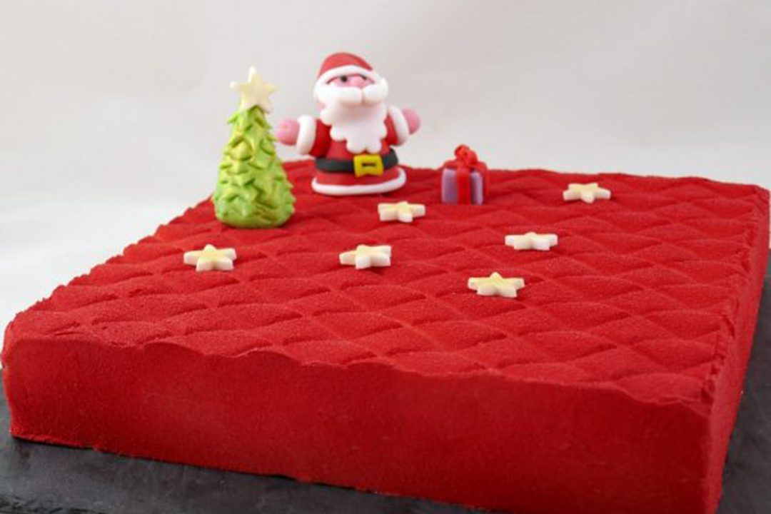 Entremets navideños de clementina y pan de jengibre