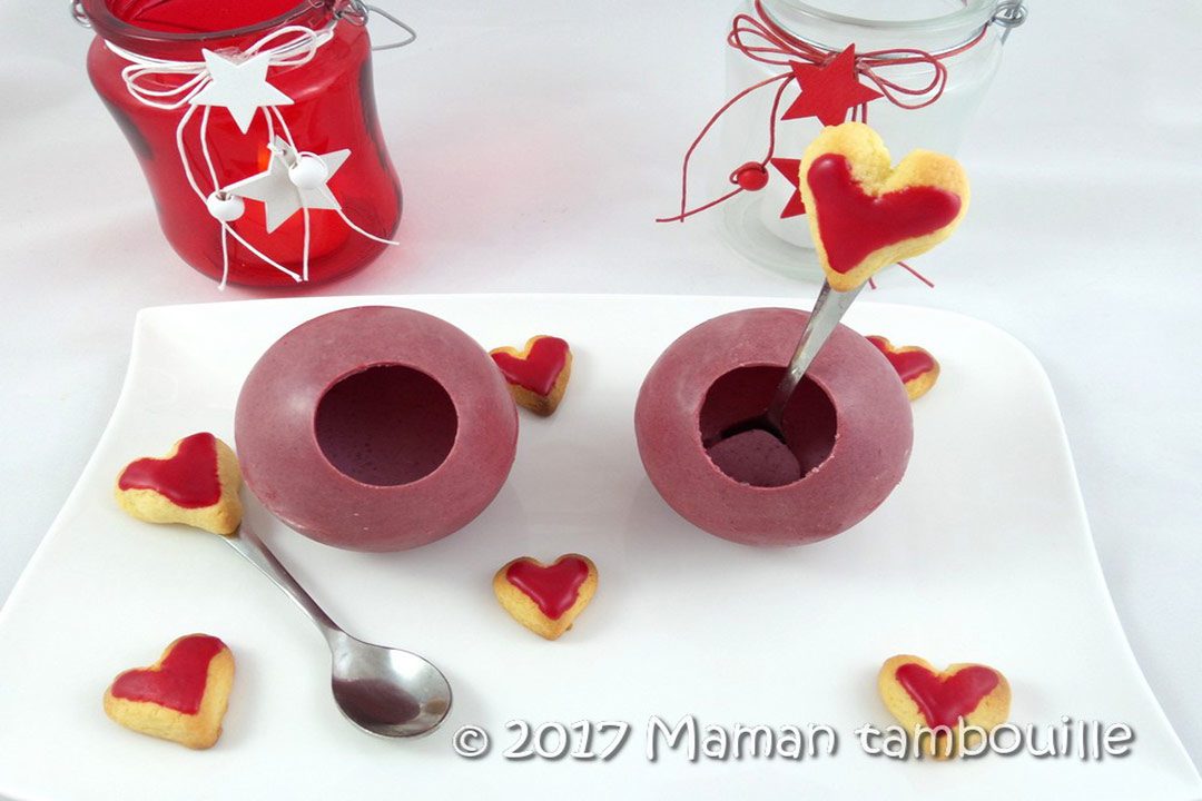 Esferas de Mousse de Frutos Rojos
