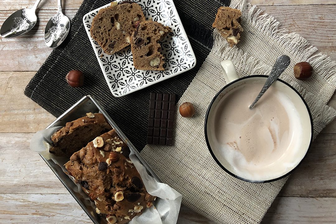 Pan de Plátano con Praliné de Avellanas
