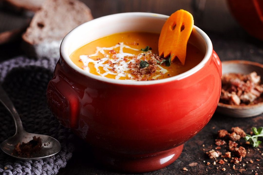 Sopa de calabaza y su crumble