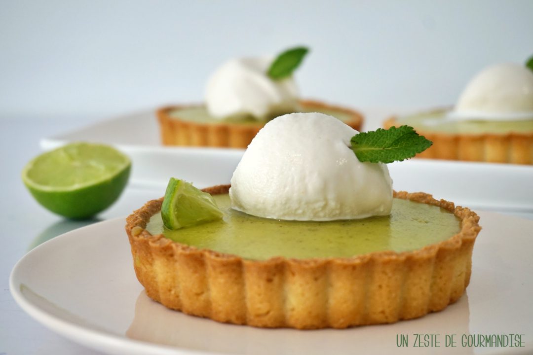 Tarta de mojito y sorbete de limón