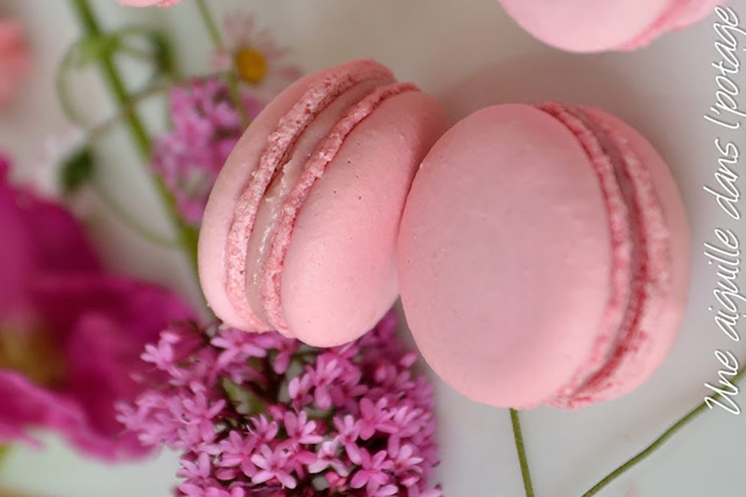 Receta de macarons de fresa