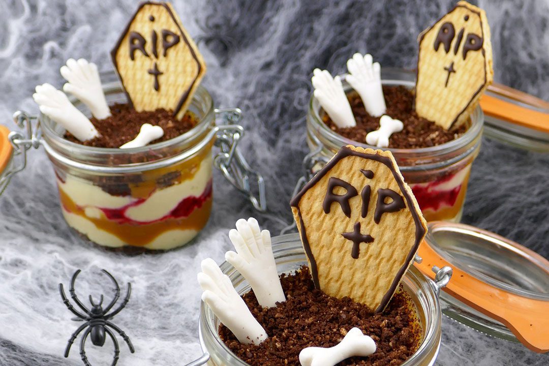 Verrines de Halloween: cremoso de tonka