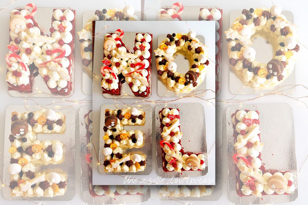 Tarta Carta Navidad con 2 bombones
