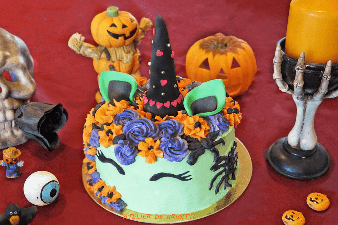 ¡La receta mágica del pastel de unicornio de Halloween!